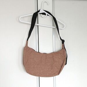 Baggu Taupe Medium Nylon Crescent Bag